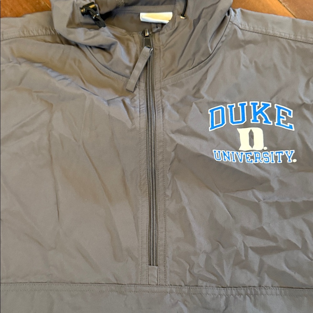 Champion Duke University Gray Hooded Pullover with Front Pocket - Picture 8 of 13
